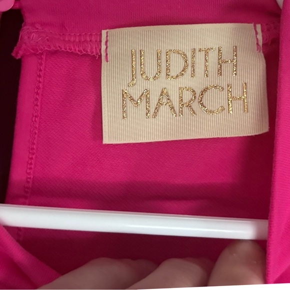 Judith March Hot Pink Sequin Puff Sleeve Shift Dress | Small Barbiecore Party 🎉 - Picture 4 of 9